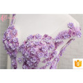 China Lixury Purple Tiered encaje Taobao vestidos de novia vestido de novia